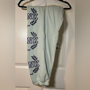 VS PINK joggers size M - light blue with logo